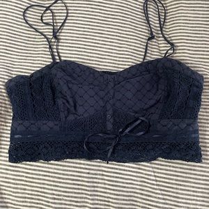 American Eagle Outfitters bralet/cami in navy size xtra large